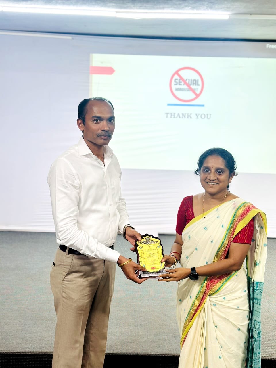 Awareness talk on Prevention of Sexual Harassment in the Workplace.